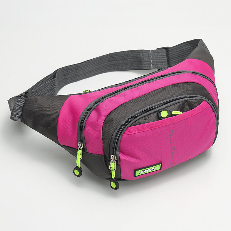 Women's & Men's & Fashion Water-repellent Cloth Large Capacity Waist Packs