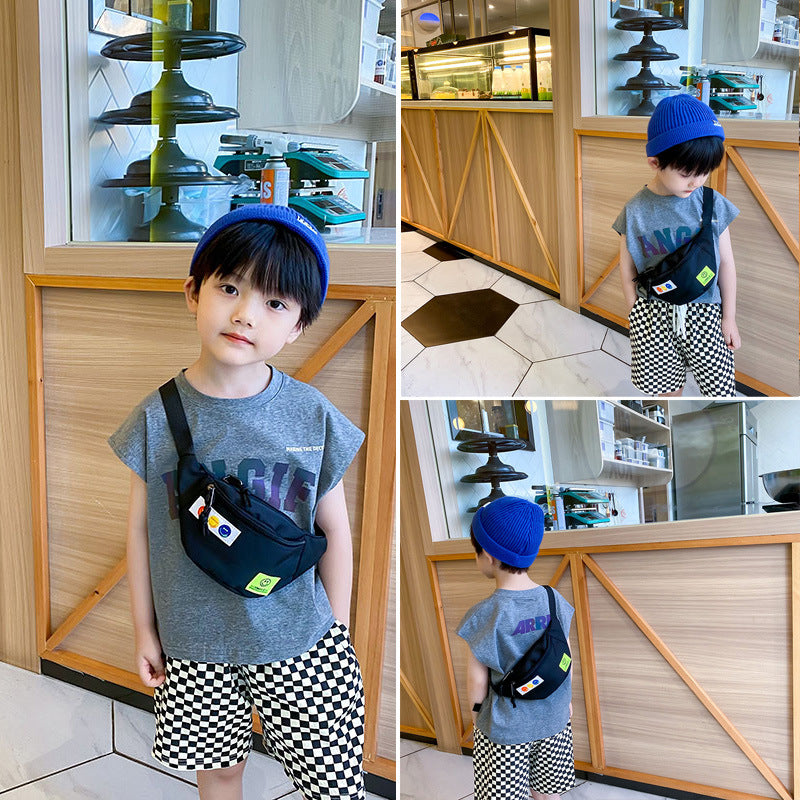 Children's Korean Smiley Boy Leisure Cute Children's Waist Packs