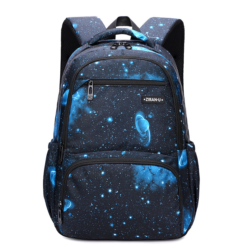 Natural Fish Fashion Boys Grade Printing Backpacks