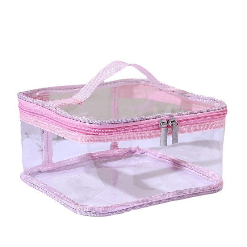 Transparent Hand Square Storage Wash Cosmetics Cosmetic Bags