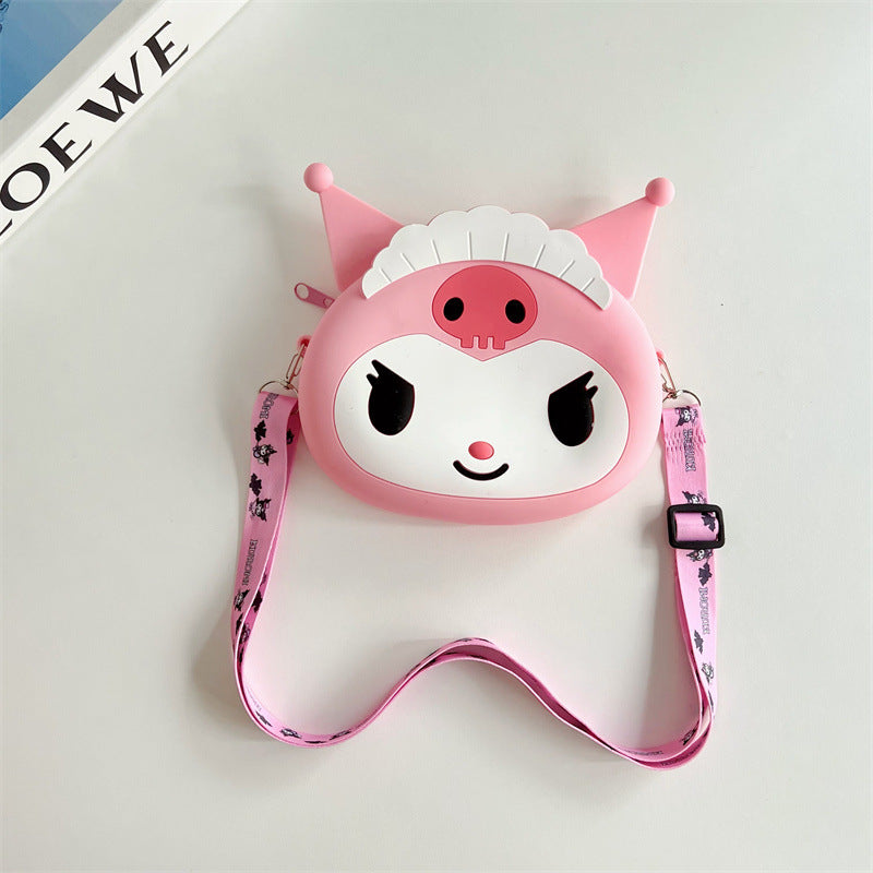 Children's Clow Cartoon Fashion Trend Play Silicone Coin Purses