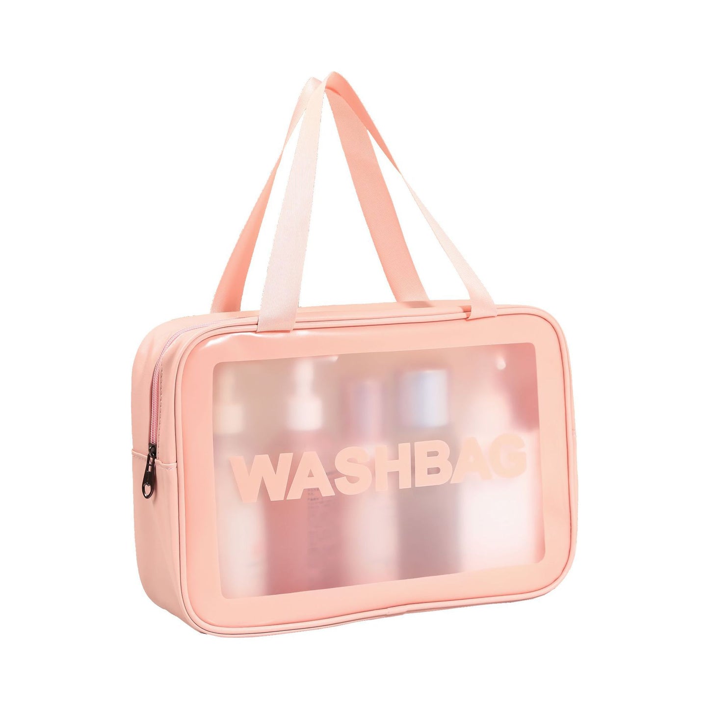 Fashion Dry Wet Separation Transparent Large Cosmetic Bags