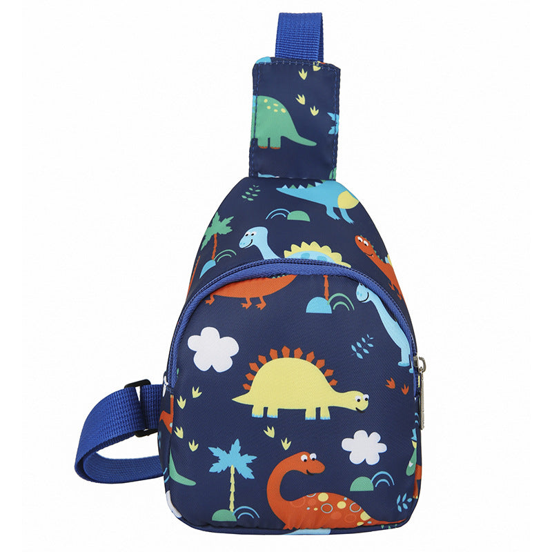 Children's Childlike Cute Dinosaur Printed Mother Boys Children's Shoulder Bags