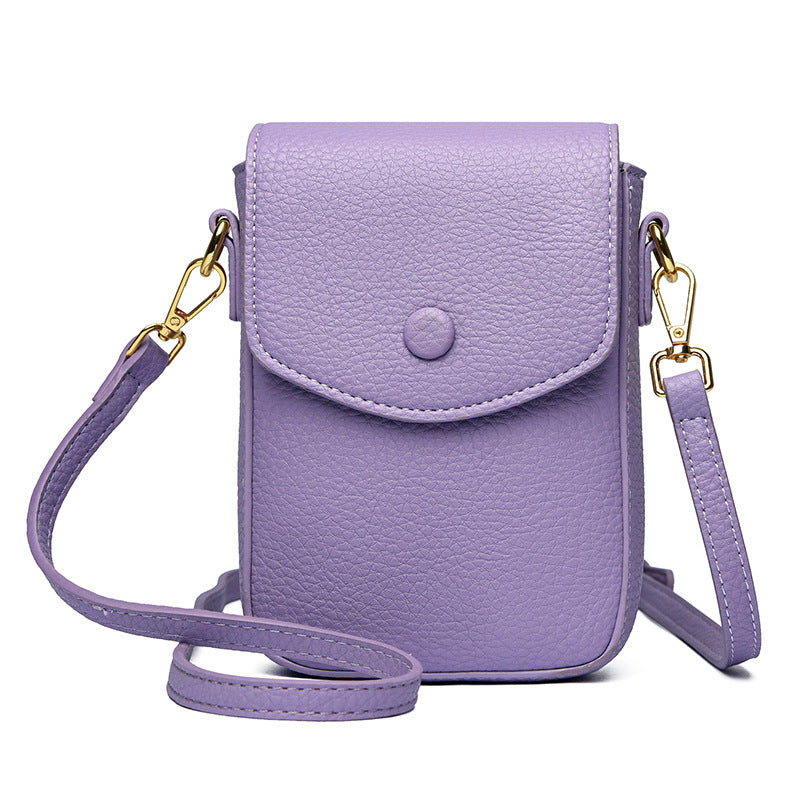 Women's Small Soft Leather Mobile Minority Mini Phone Bags