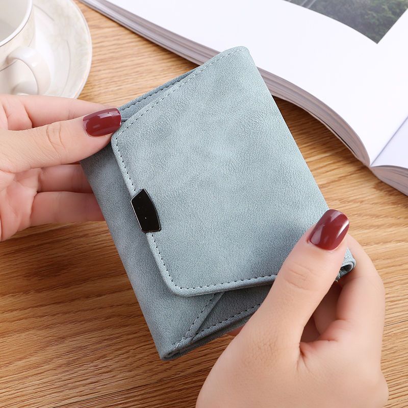 Women's Korean Style Fashion Short Small Thin Mini Ladies Wallets