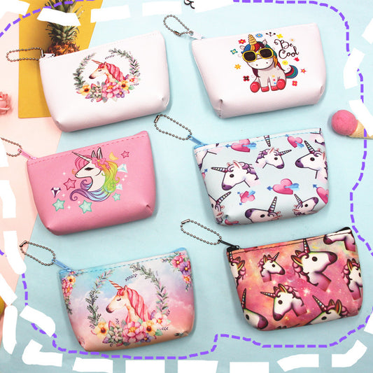 Women's & Children's & Cute Cartoon Unicorn Small Earphone Phone Bags