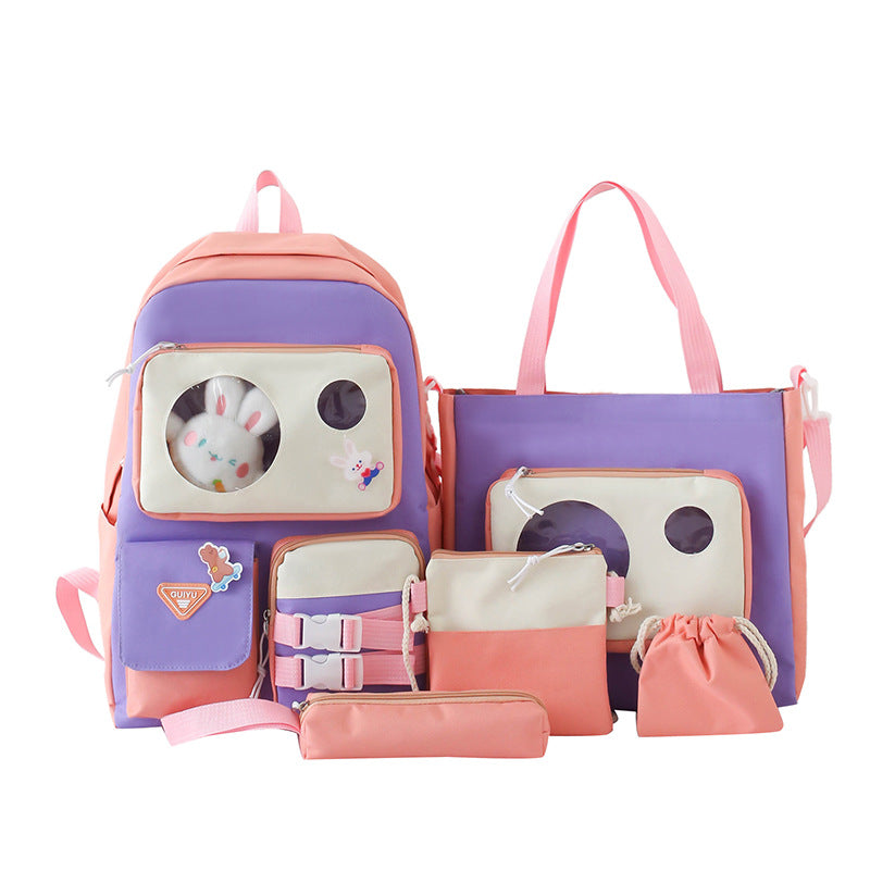 Large Capacity Korean Fashion Junior High Campus Elementary School Students' Schoolbags