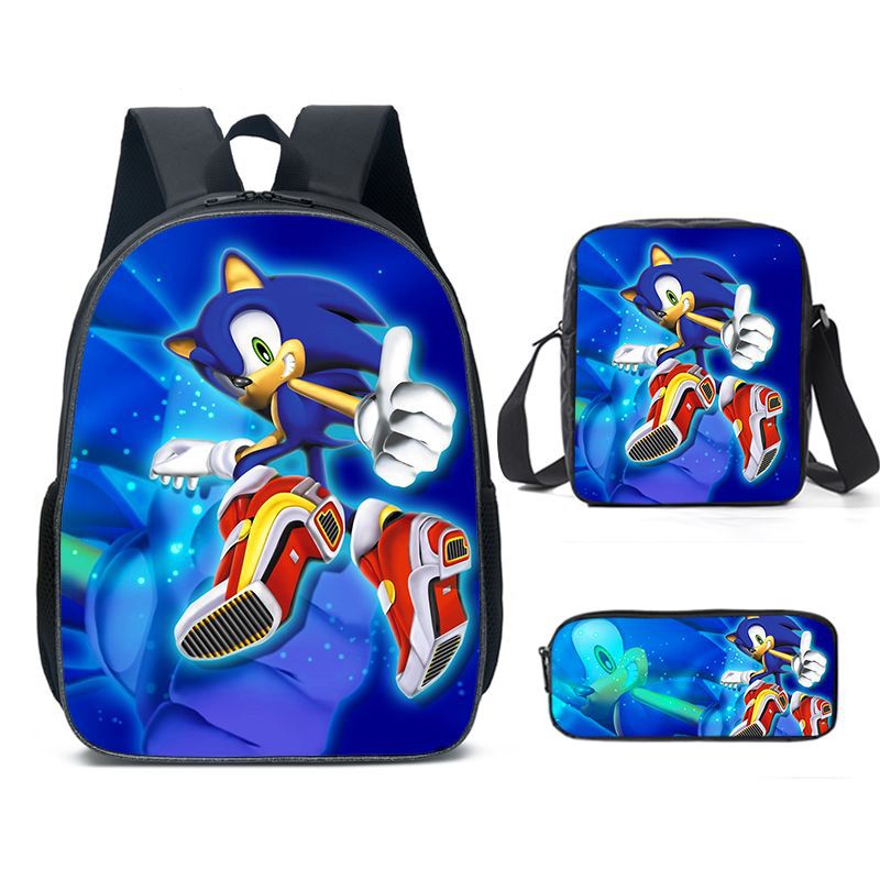 Classy Unique Charming Sonic Cartoon Primary Elementary School Students' Schoolbags