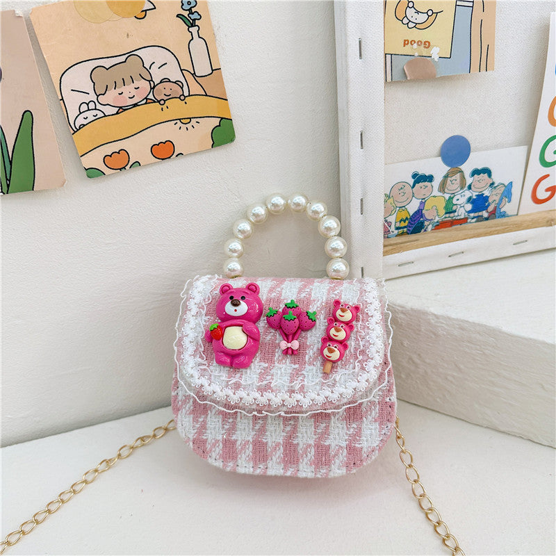 Children's Innovative Beautiful Pearl Cute Cartoon Children's Shoulder Bags