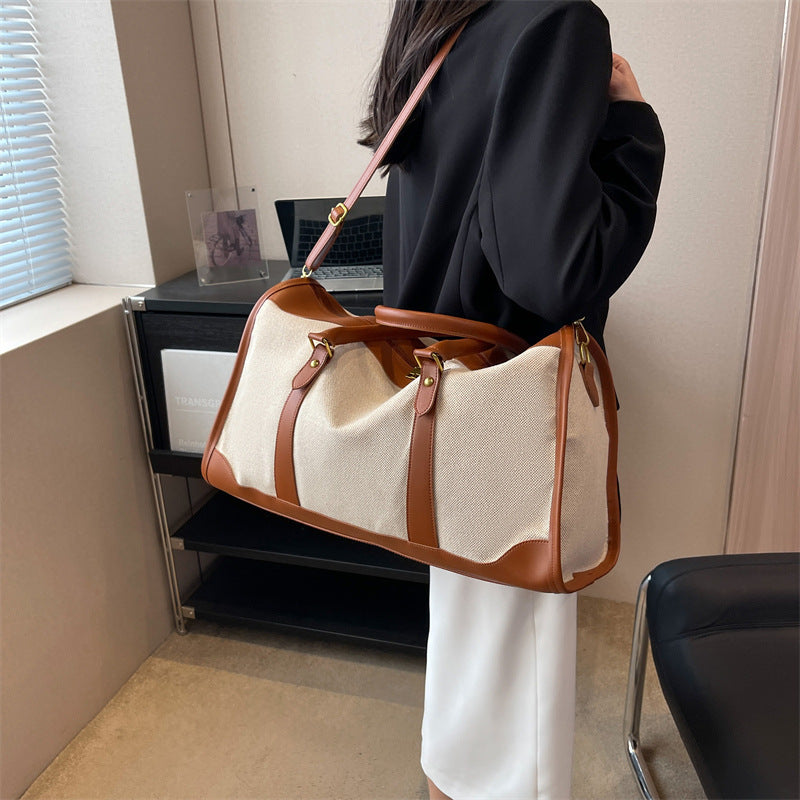 Women's Retro Canvas Fitness Short Distance Large Travel Bags