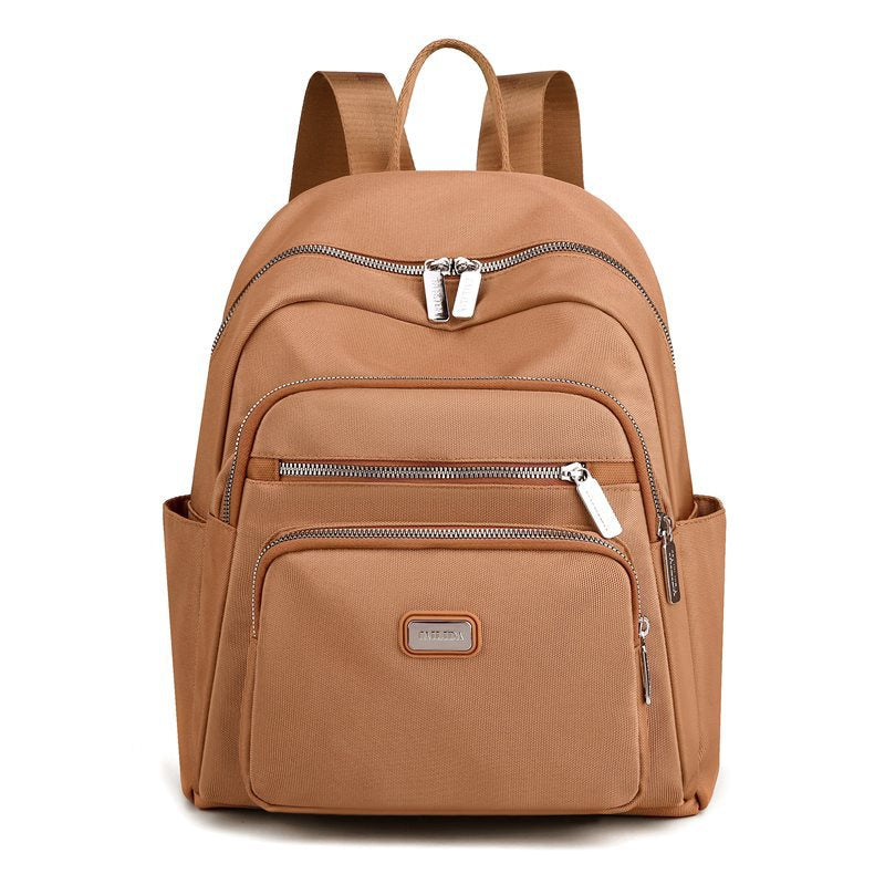 Women's Solid Color Simple Oxford Cloth Fashion Backpacks