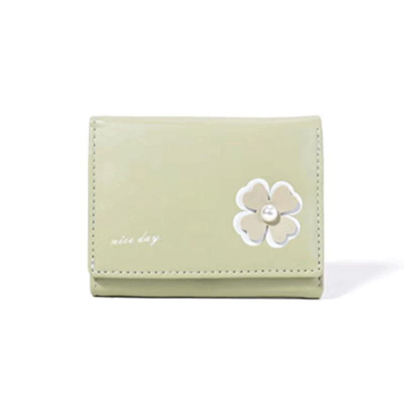 Women's Cute Short Three-fold Mini Storage Summer Coin Purses