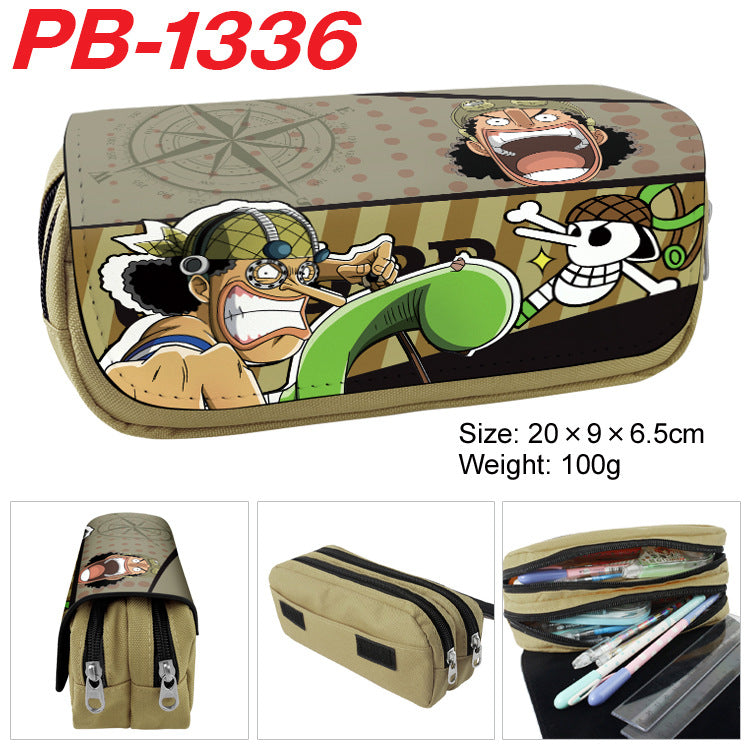 Piece Anime Color Picture Pencil Cartoon Large Capacity Double Ladies Wallets