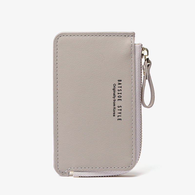 Women's Korean Mini Zipper Simple Fashion Short Coin Purses