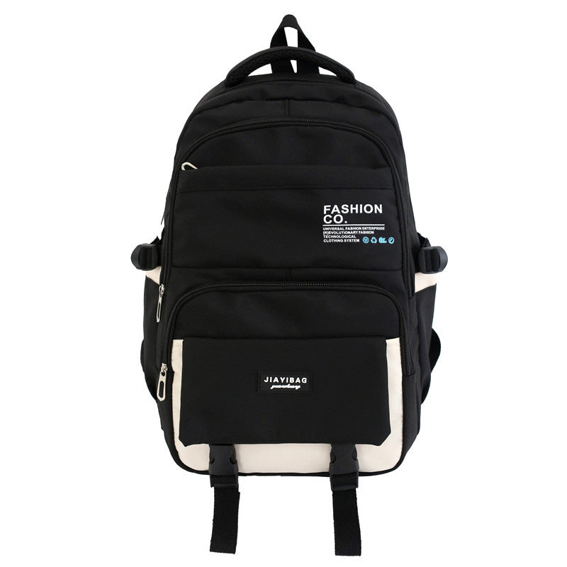 Korean Style Large Capacity Couple Fashion Letter Backpacks