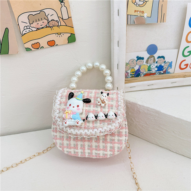 Children's Innovative Beautiful Pearl Cute Cartoon Children's Shoulder Bags