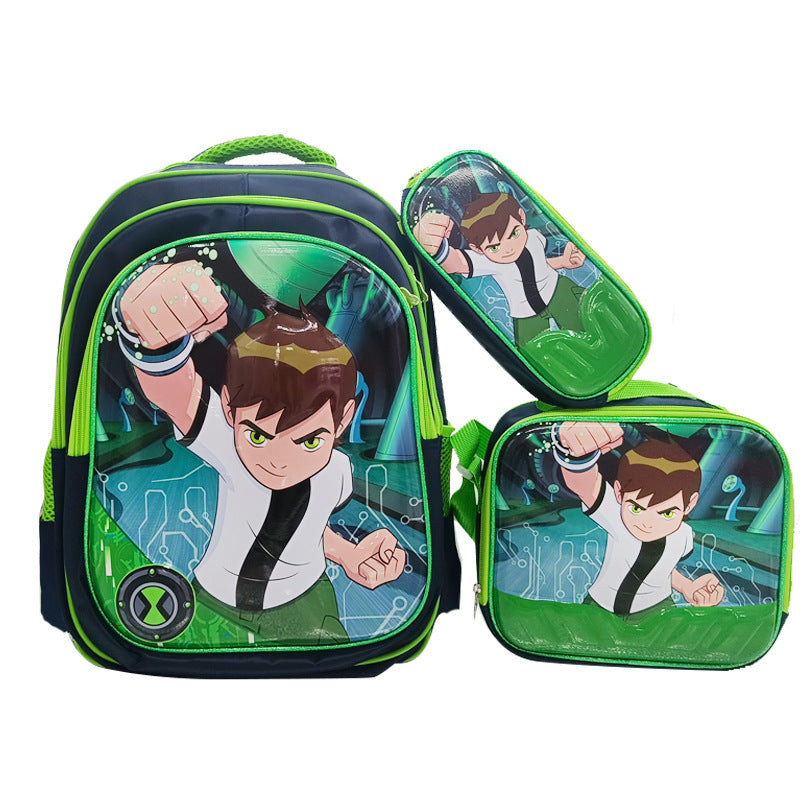 Cartoon Three-piece Detachable Film With Light Elementary School Students' Schoolbags