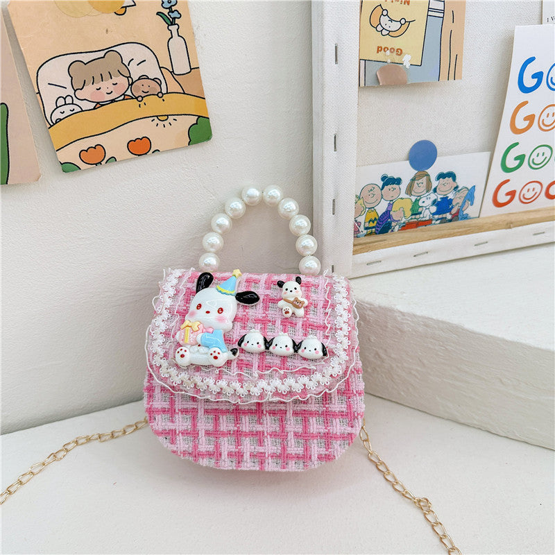 Children's Innovative Beautiful Pearl Cute Cartoon Children's Shoulder Bags