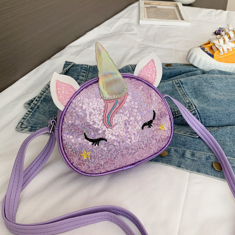 Children's Colorful Shiny Unicorn Cute Cartoon Stylish Bags