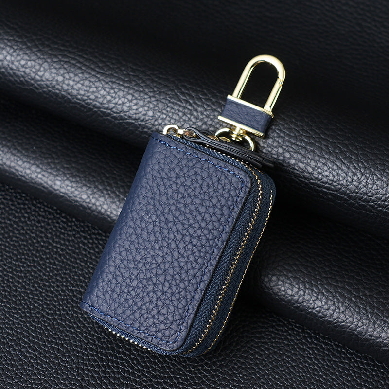 Genuine Leather Double Layer Car First Key Bags