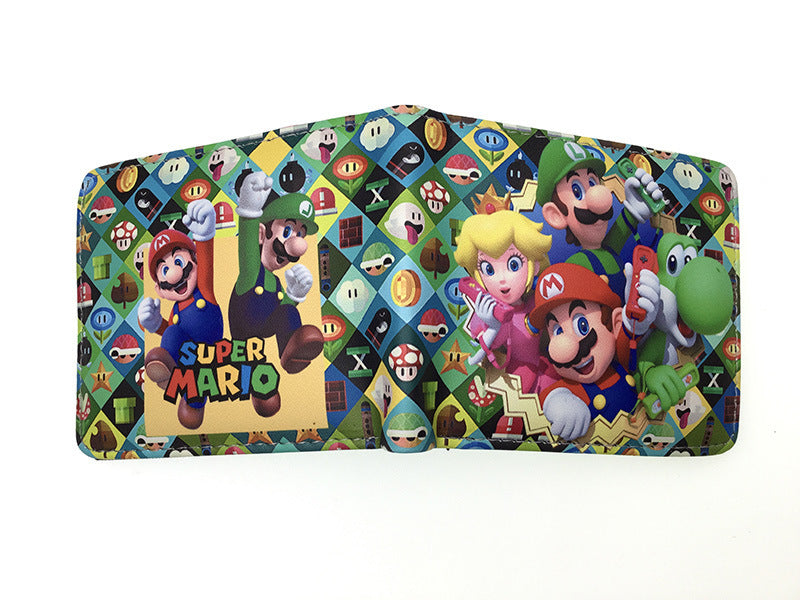 Super Mary Short Mario Unisex Leather Ladies Wallets