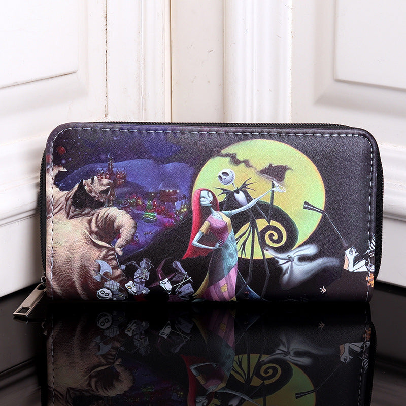 Jack Sally Christmas Night Shock Skull Men's Wallets