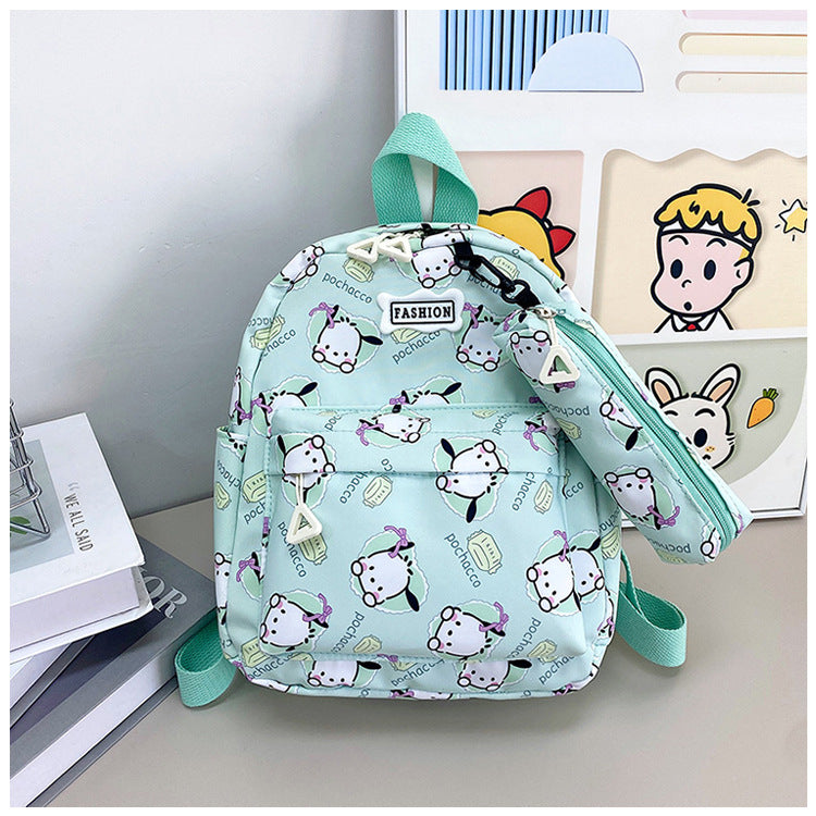 Children's Cartoon Clow Boys Two-piece Suit Children's Backpacks