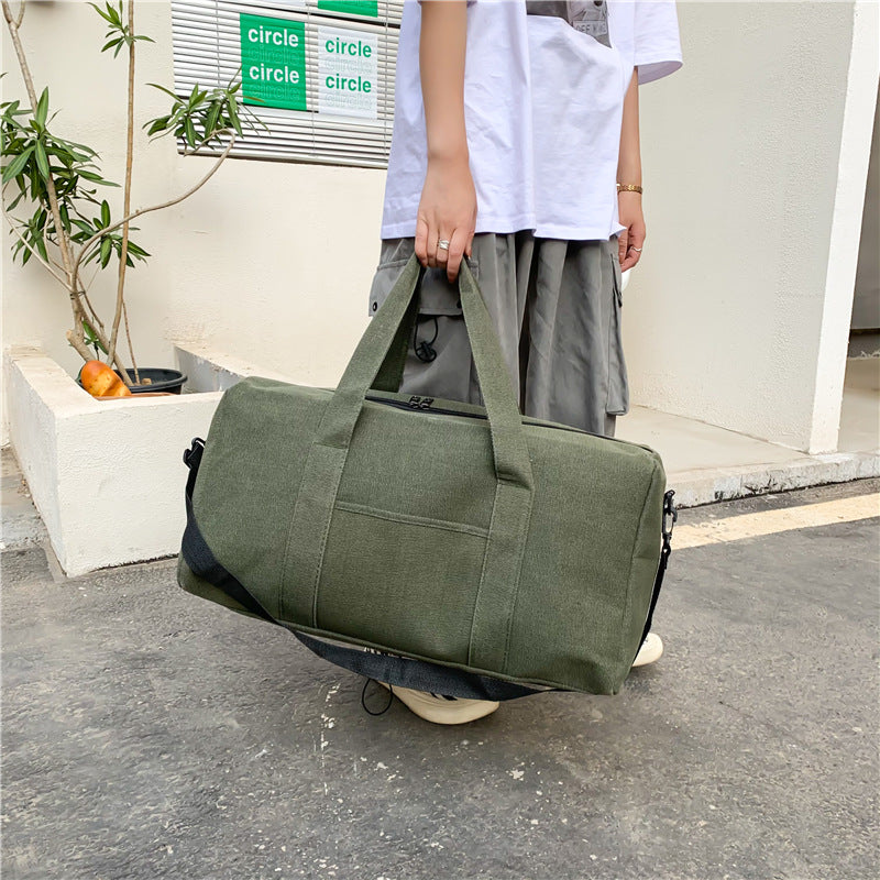 Women's & Men's Canvas Large Capacity Portable Foldable Long Short Distance Travel Bags