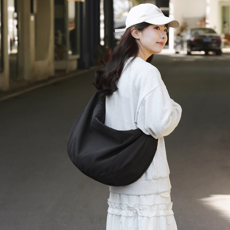 Sacs de voyage en nylon de couleur unie fourre-tout de grande capacité pour femmes