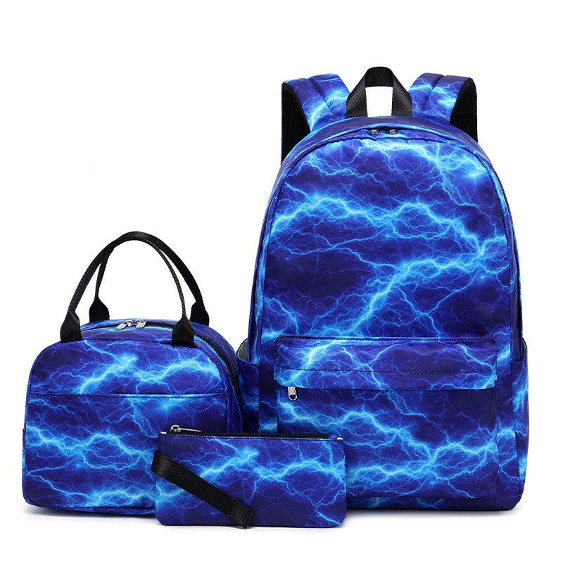 Three-piece Starry Sky Iti Printing Primary Elementary School Students' Schoolbags