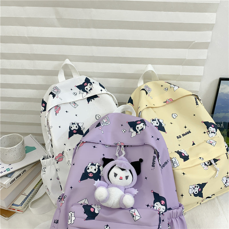 Clow Style Simple Junior High Large Capacity Middle School Students' Schoolbags