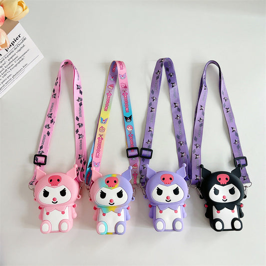 Children's Clow Cartoon Fashion Trend Play Silicone Coin Purses