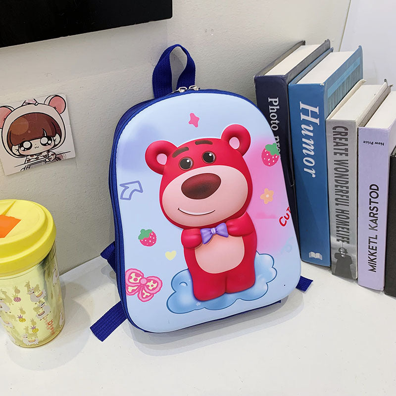 Strawberry Bear Cartoon Cute Boys Hardshell Children's Backpacks