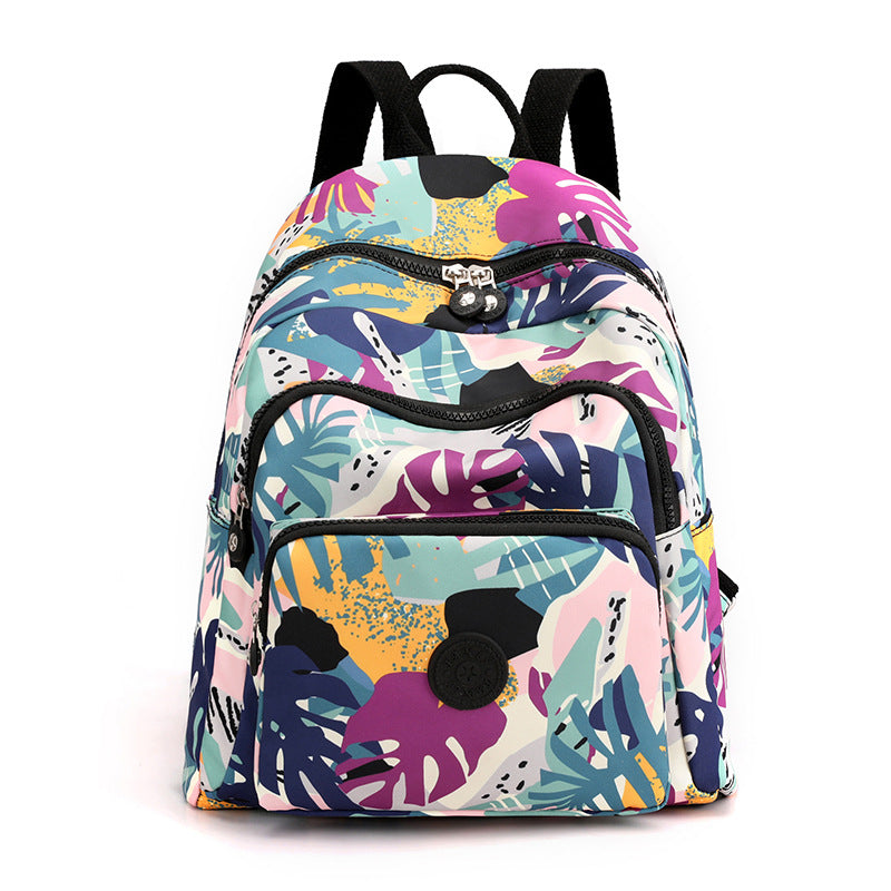 Women's Leisure Nylon Printed Large Capacity Fashion Backpacks