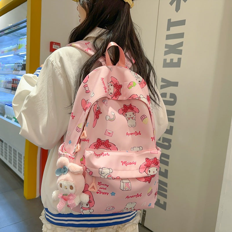 Women's Printed Iti Waterproof Melody Minority Korean Backpacks