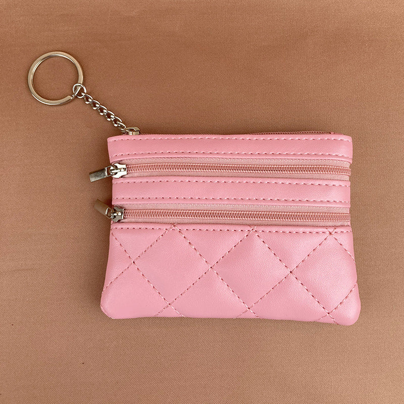 Women's Rhombus Clutch Niche Korean Large Capacity Coin Purses