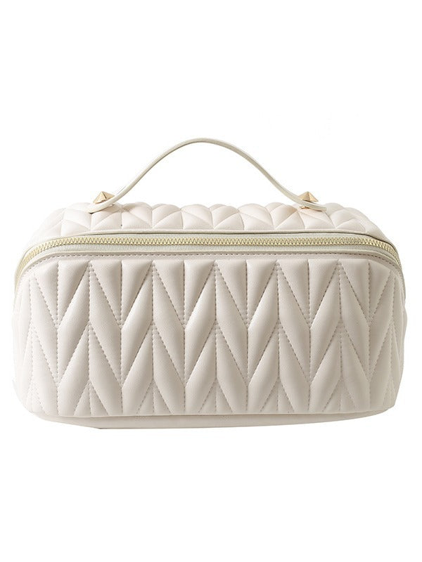 High-grade Elastic Soft Surface Pillow Zipper Cosmetic Bags