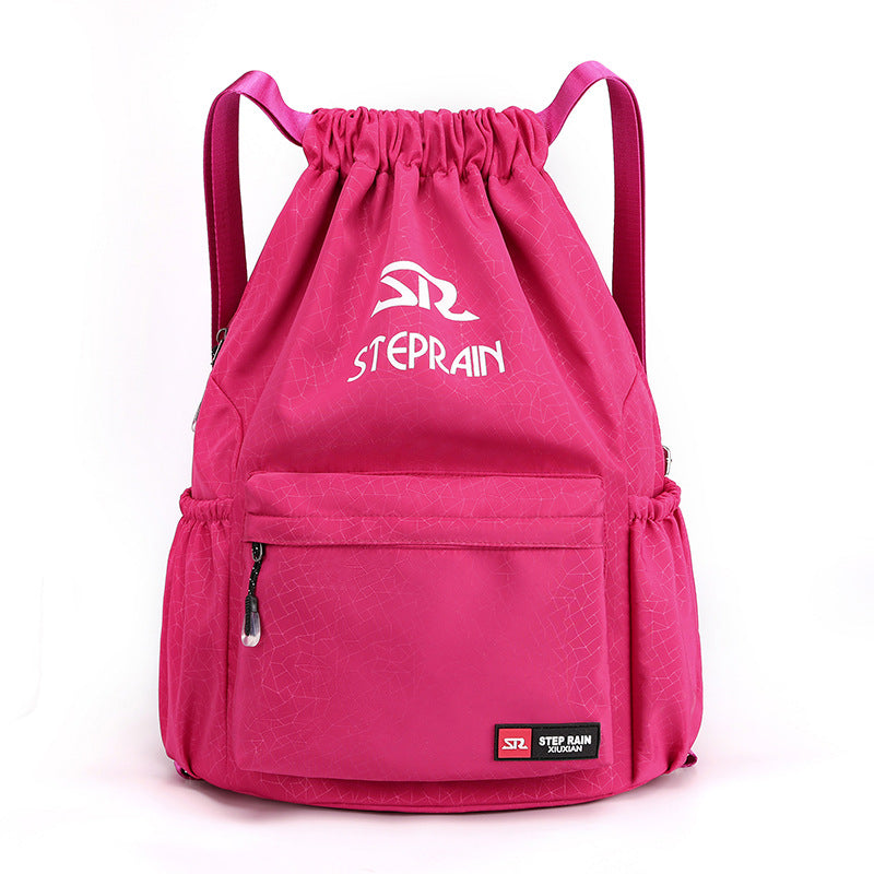 Nylon Large Capacity Stylish Adjustable Drawstring Sports Backpacks