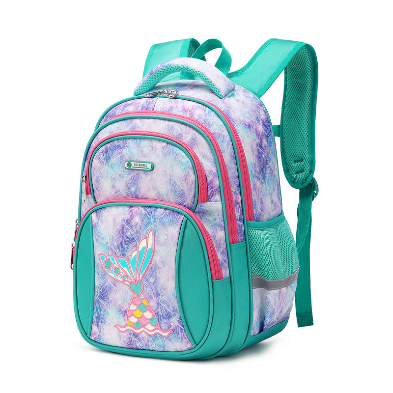 New Primary Large Capacity Unicorn Mermaid Elementary School Students' Schoolbags