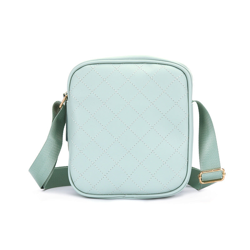 Women's Solid Color Simple Summer Small Square Phone Bags