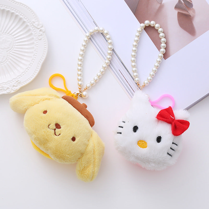 Cute Plush Stereo Zipper Mini Storage Coin Purses