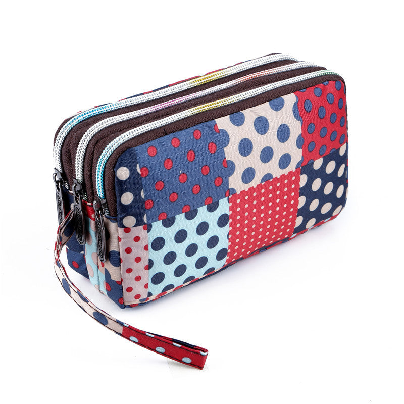 Women's Korean Printed Mobile Running Cloth Coin Purses