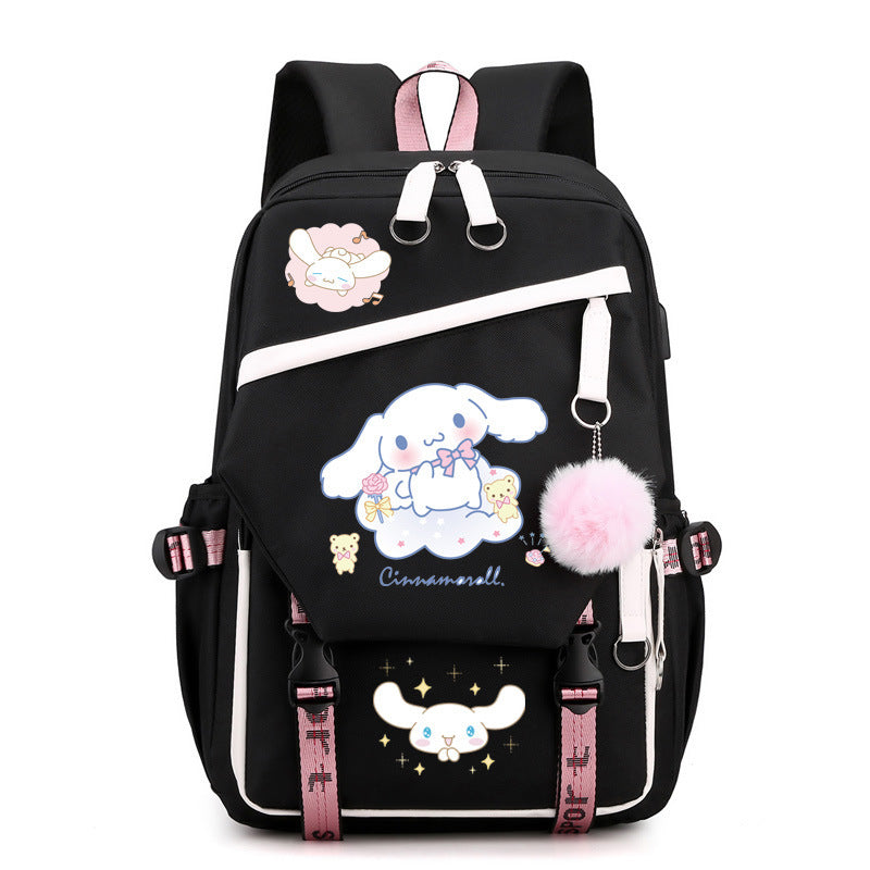 Melody Peripheral Female Cute Primary Junior High Backpacks