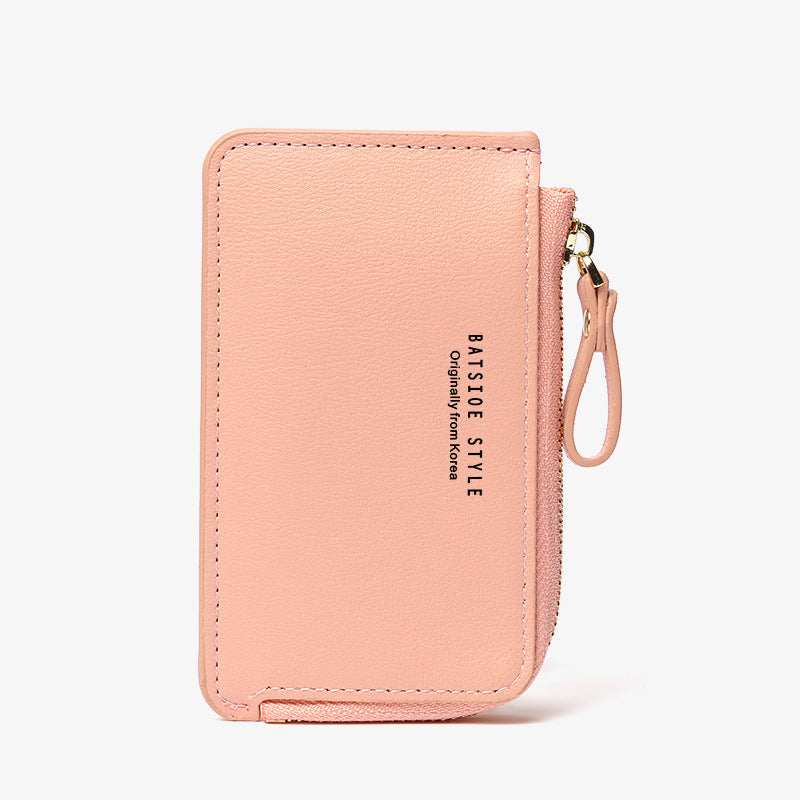 Women's Korean Mini Zipper Simple Fashion Short Coin Purses