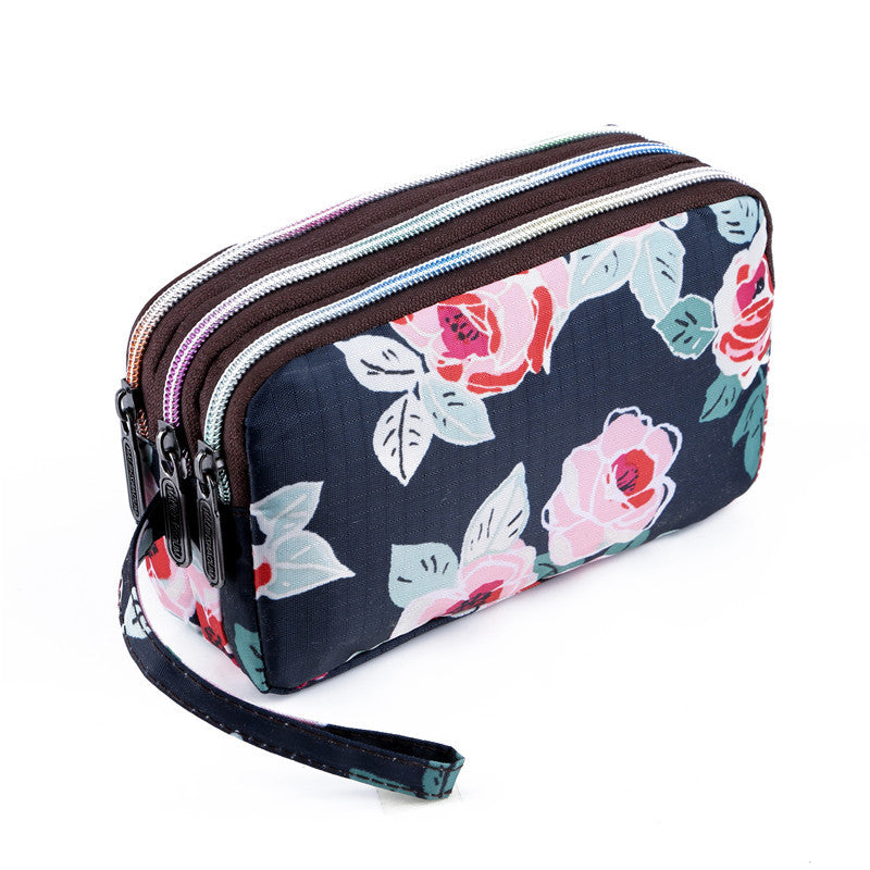 Women's Korean Printed Mobile Running Cloth Coin Purses