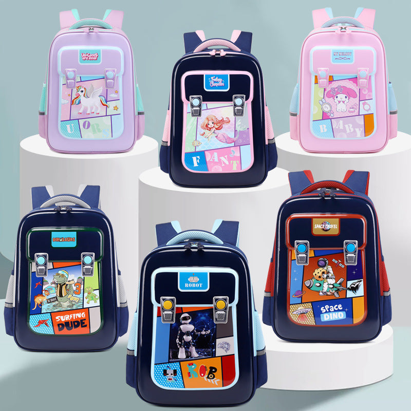 Spaceman Dinosaur Unicorn Melody Mermaid Hard Elementary School Students' Schoolbags