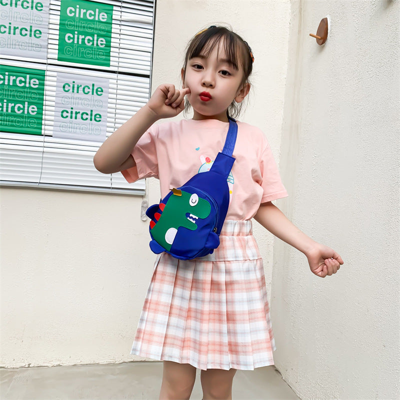 Children's Cute Little Dinosaur Nylon Cloth Personality Children's Waist Packs