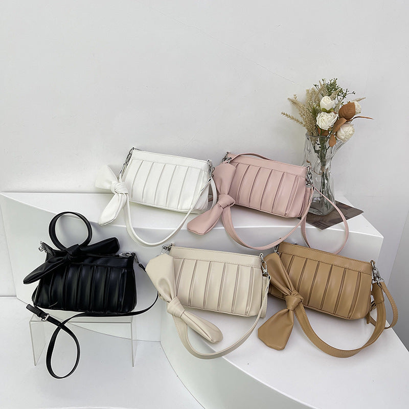 Women's Spring Striped Bow Fashion Exquisite Versatile Crossbody Bags