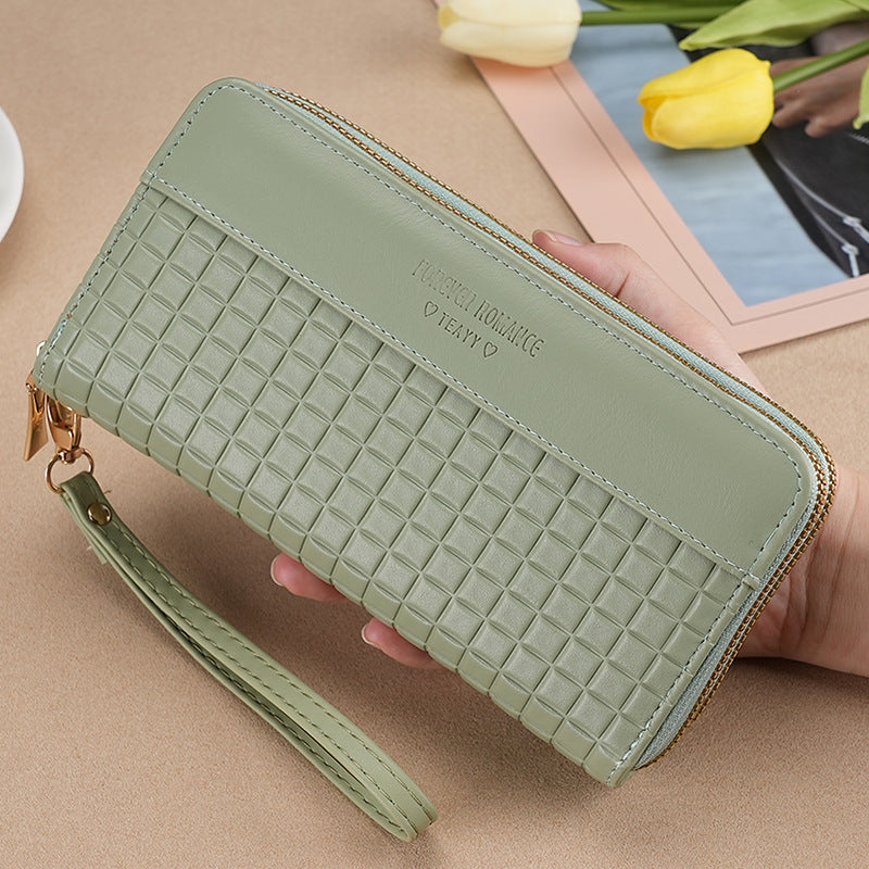 Women's Small Long Stitching Double Layer Zipper Ladies Wallets