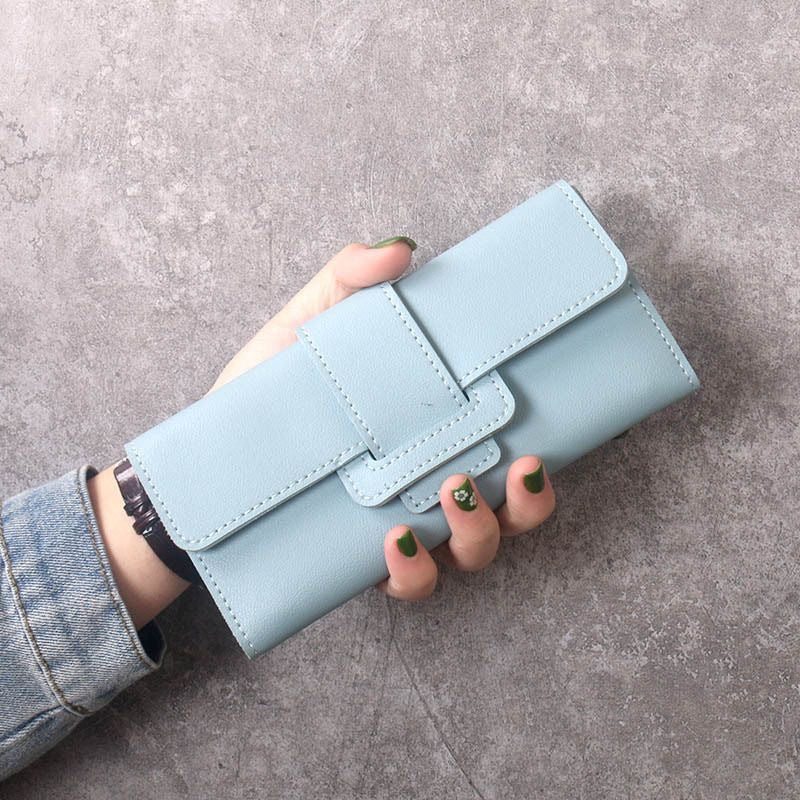 Women's Long Clutch Multifunction Leather Korean Simple Ladies Wallets